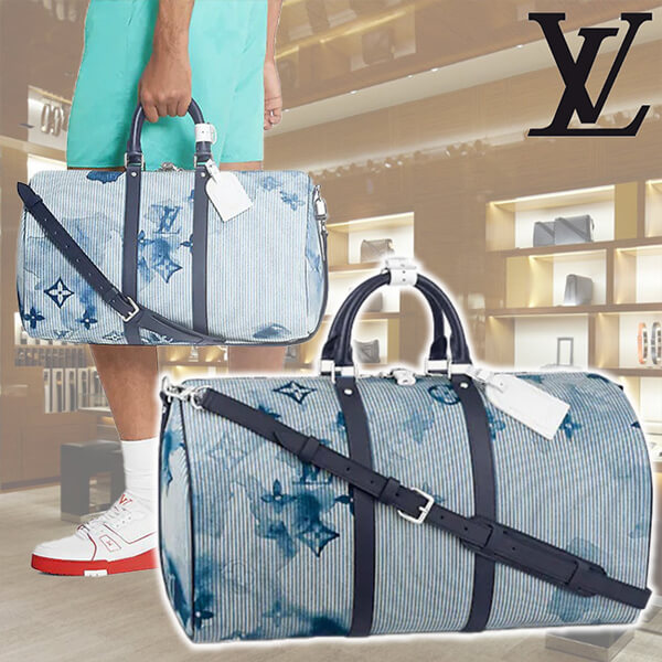 新作☆モノグラム キーポルバンドリエール50 ストライプバック M57946